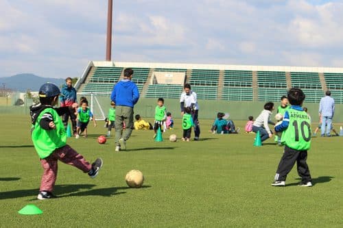 子どもたちのサッカーの活動風景
